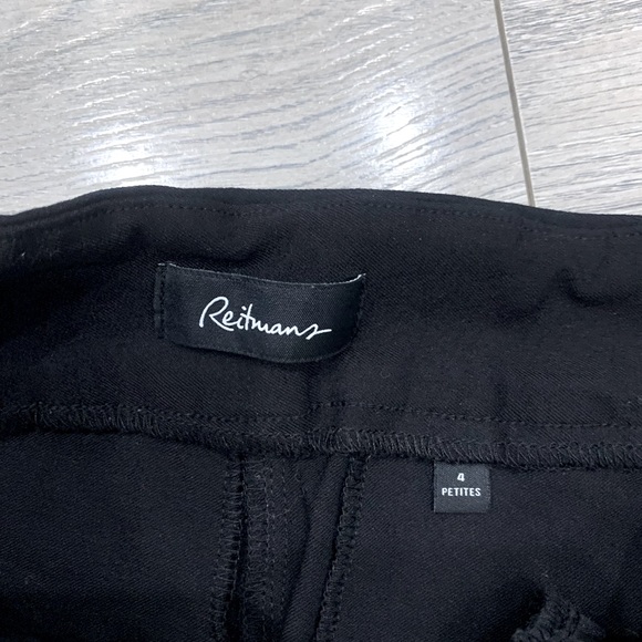 Reitmans Black Elastic Waist Dress Pants - Picture 4 of 6
